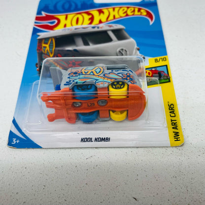 おもちゃ・玩具 1/64 KOOL KOMBI(グレー×オレンジ×ライトブルー) 「Hot Wheels HW ART CARS」 [FJW77] KOOL KOMBI(グレー×オレンジ×ライトブルー) 1/64スケール【加古川物流】