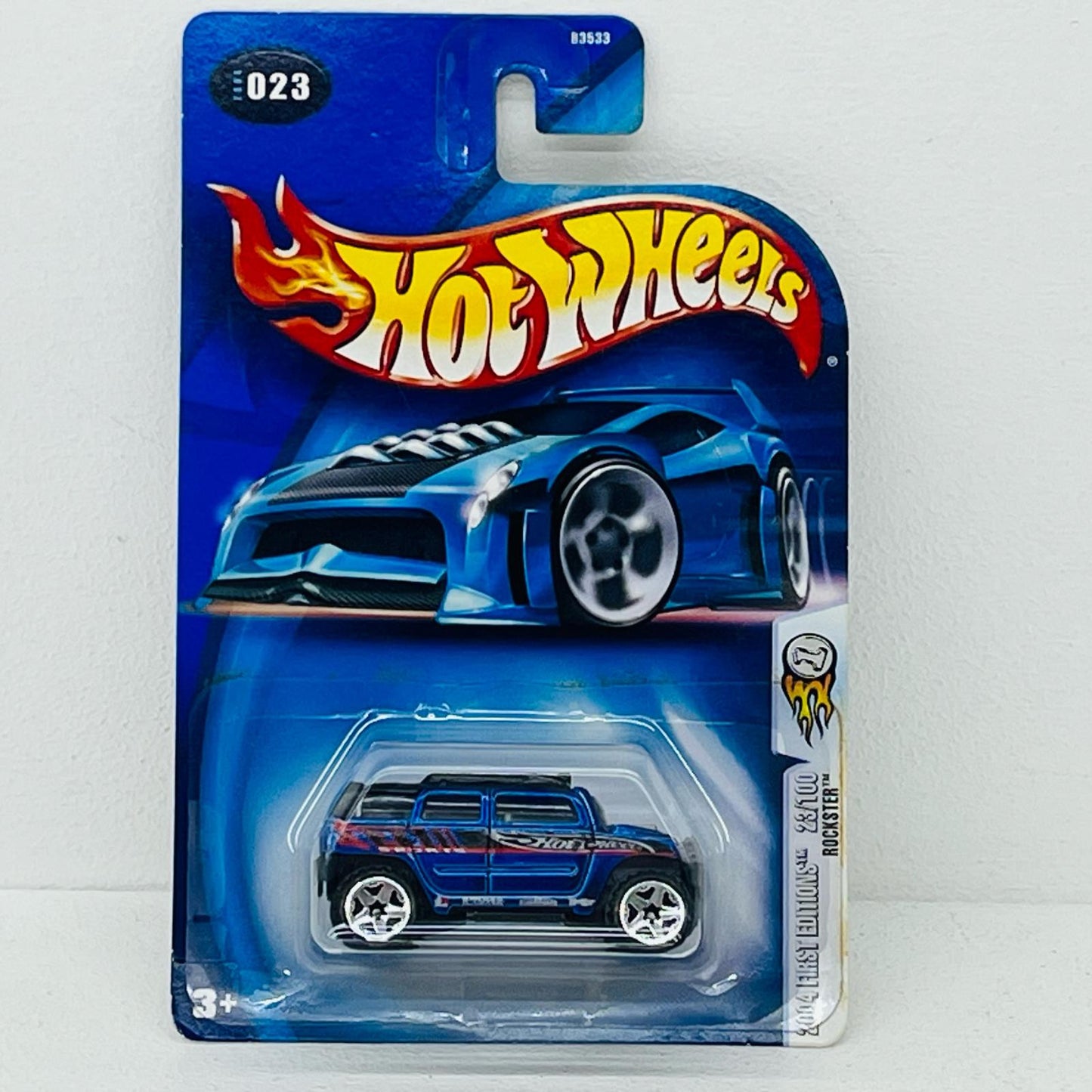 おもちゃ・玩具 1/64 ROCKSTER(ブルー×ブラック×レッド) 「Hot Wheels 2004 FIRST EDITIONS」 [B3533] ROCKSTER(ブルー×ブラック×レッド) 1/64スケール【加古川物流】