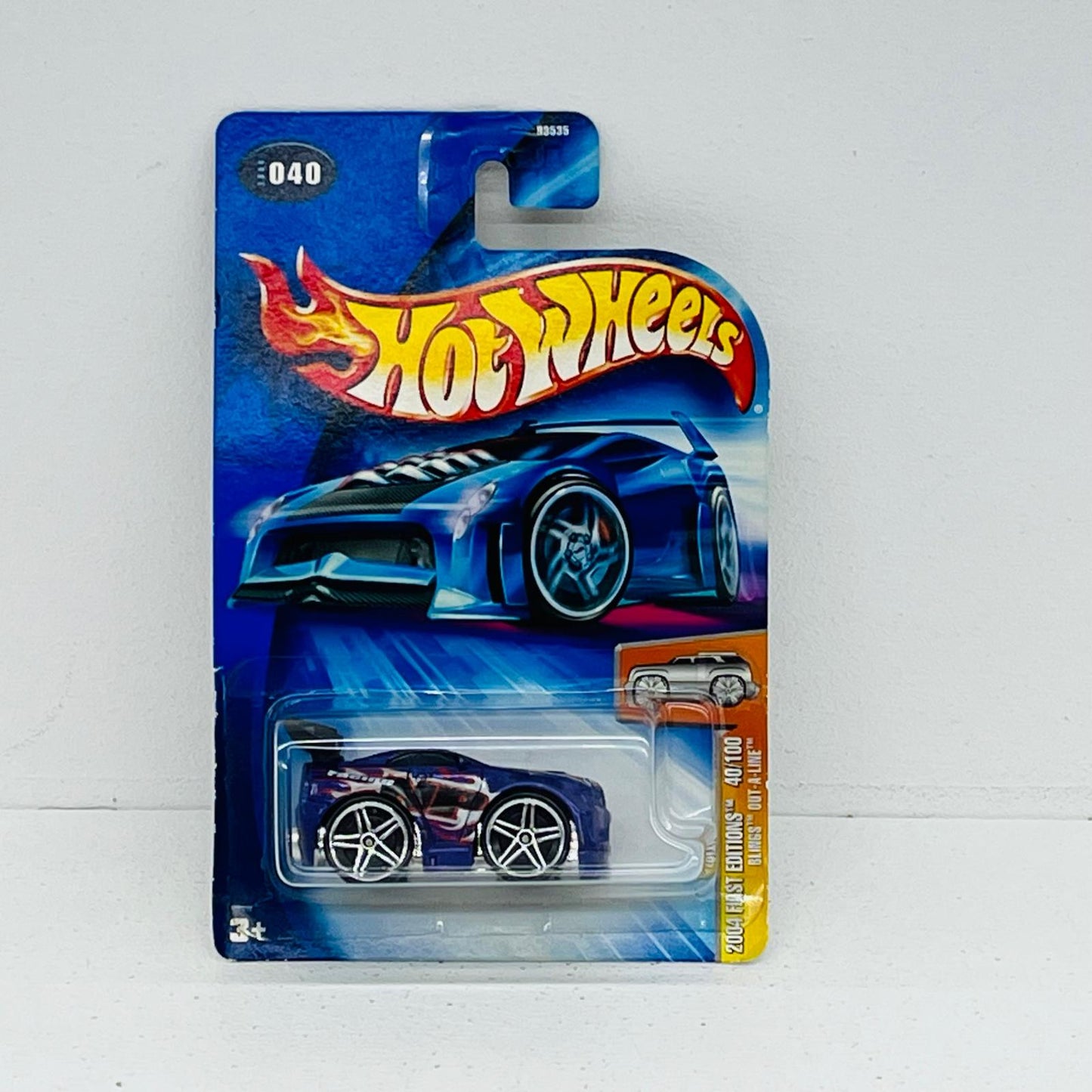 フィギュア Hot Wheels 2004 First Editions BLINGS OUT-A-LINE パープル B3535-0714C 2004 First Editions OUT-A-LINE パープル【フィギュア】【加古川物流】