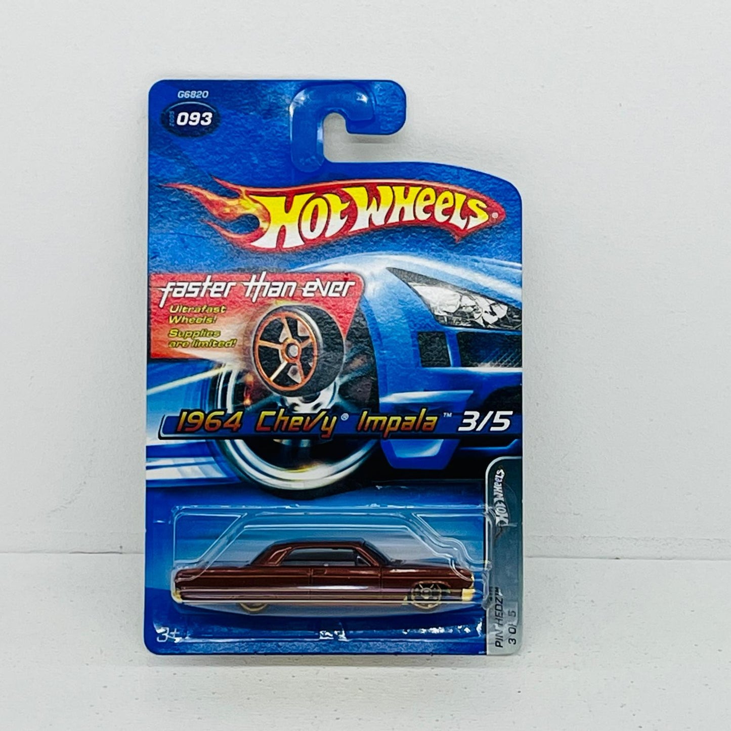 おもちゃ・玩具 1/64 Hot Wheels Faster Than Ever 3/5 (2005) 1964 Chevy Impala 1964 Chevy Impala 1/64スケール【加古川物流】
