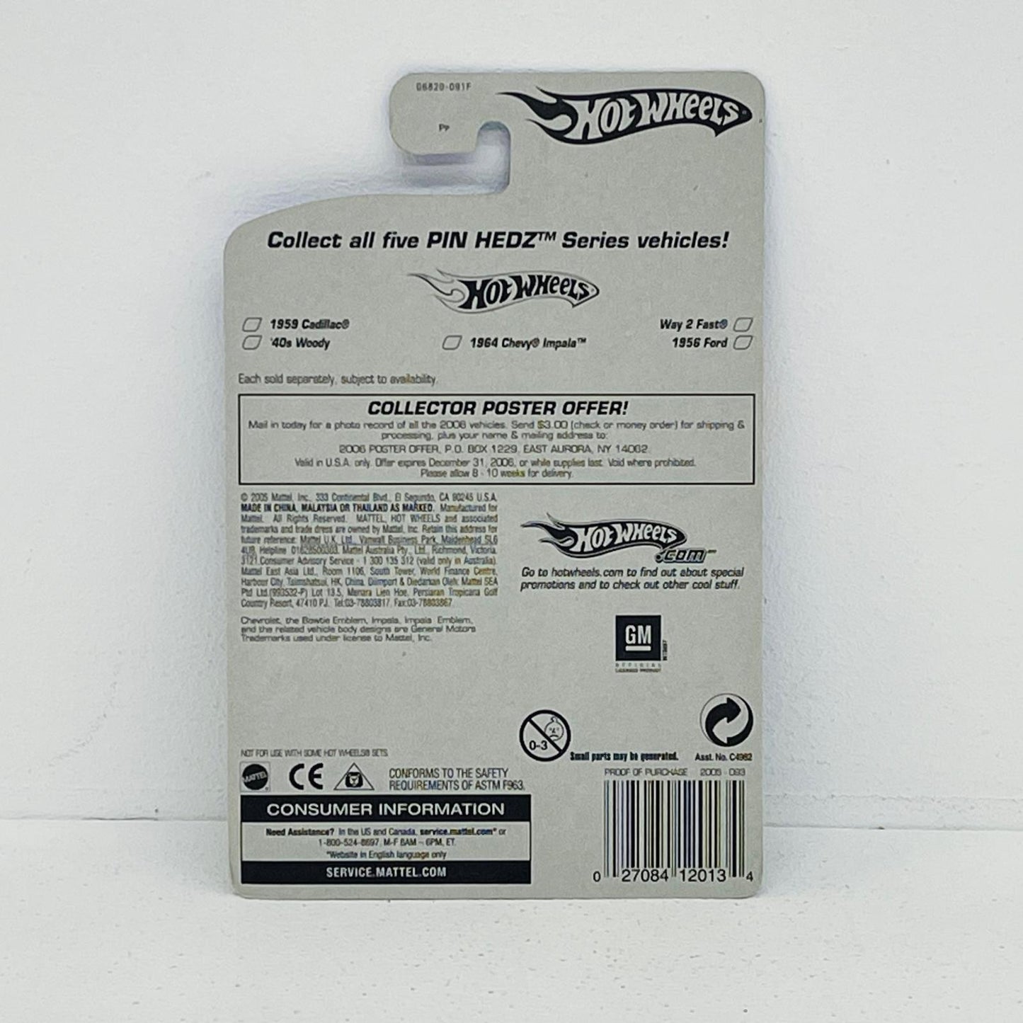 おもちゃ・玩具 1/64 Hot Wheels Faster Than Ever 3/5 (2005) 1964 Chevy Impala 1964 Chevy Impala 1/64スケール【加古川物流】