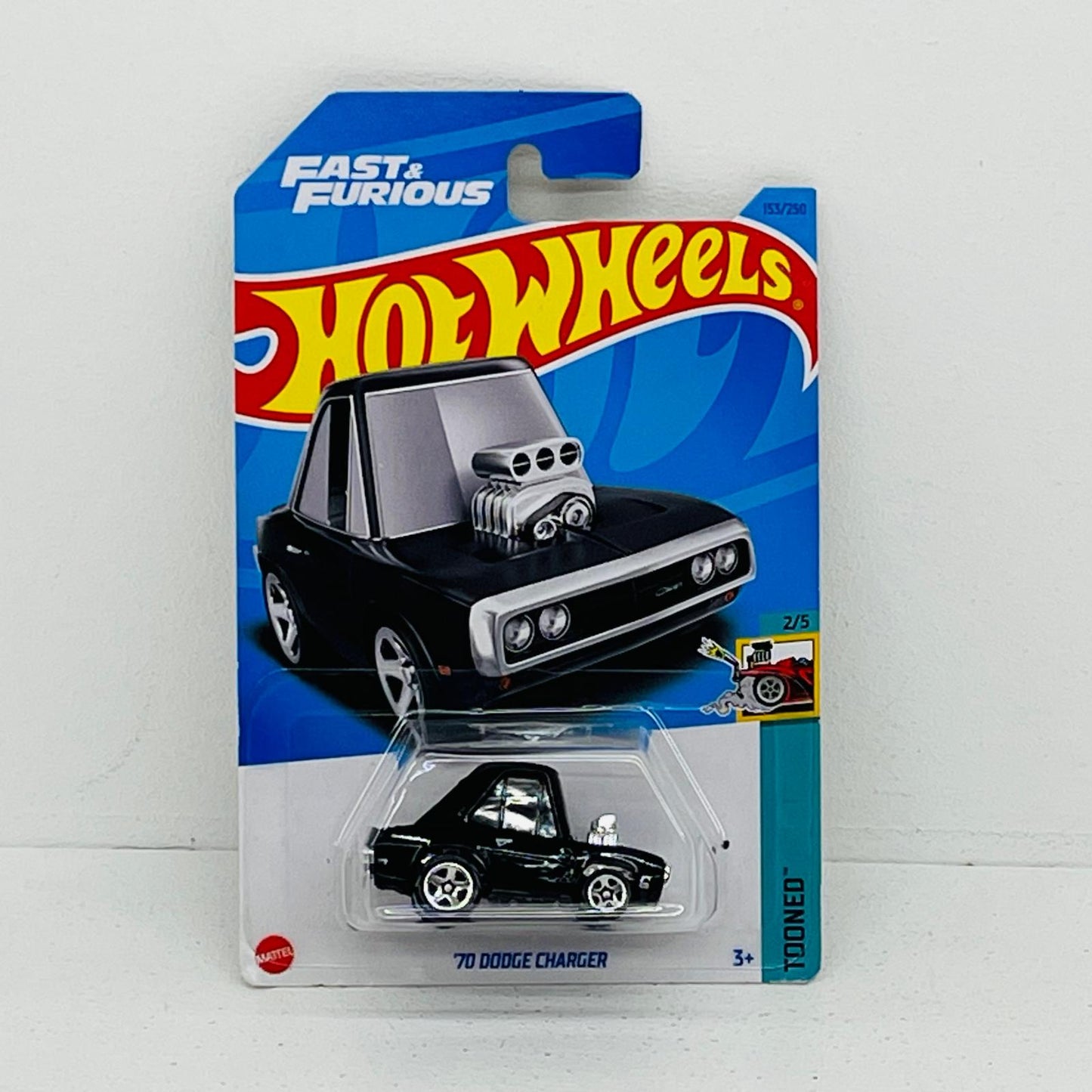おもちゃ・玩具 1/64 ’70 ダッジ・チャージャー(ブラック) 「Hot Wheels TOONED」 [HNK32] 70 ダッジ・チャージャー(ブラック) 1/64スケール【加古川物流】