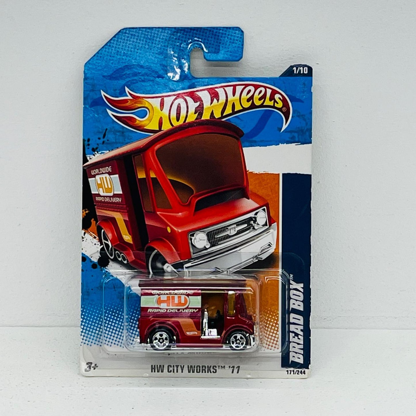 おもちゃ・玩具 1/64 BREAD BOX(レッド) 「HoT WHeeLS HW CITY WORKS11」 [V5214-07A1] BREAD BOX 1/64スケール【加古川物流】
