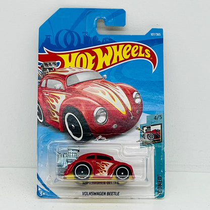 おもちゃ・玩具 1/64 VOLKSWAGEN BEETLE(レッド×ホワイト) 「Hot Wheels TOONED」 [FJW52] VOLKSWAGEN BEETLE(レッド×ホワイト) 1/64スケール【加古川物流】