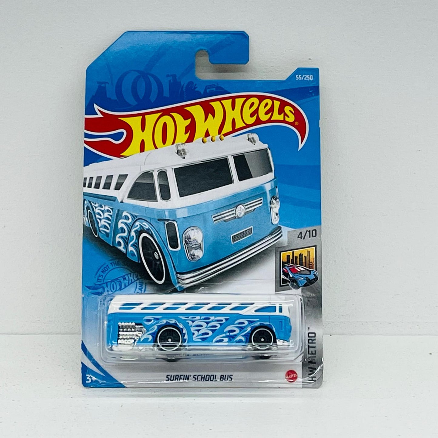 おもちゃ・玩具 1/64 SURFIN’ SCHOOL BUS(ホワイト×ライトブルー) 「Hot Wheels HW METRO」 [GTC61] SURFIN’ SCHOOL BUS(ホワイト×ライトブルー) 1/64スケール【加古川物流】