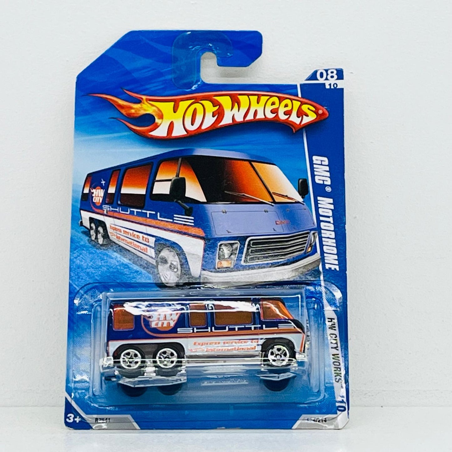 おもちゃ・玩具 1/64 GMC MOTORHOME(ブルー×ホワイト×オレンジ) 「Hot Wheels HW CITY WORKS」 [R7541] GMC MOTORHOME(ブルー×ホワイト×オレンジ) 1/64スケール【加古川物流】