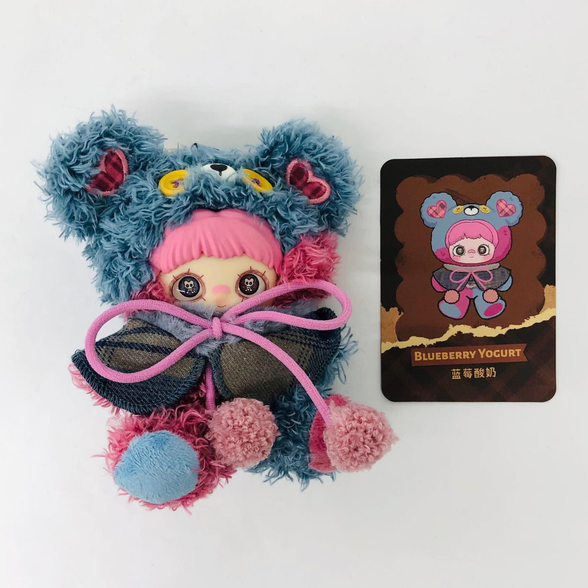 ぬいぐるみ Blueberry Yogurt「TOPTOY MayMei Tiny Bear Cookieシリーズ ぬいぐるみペンダント」 Blueberry Yogurt MayMei Tiny Bear Cookieシリーズ ぬいぐるみペンダント【加古川物流】