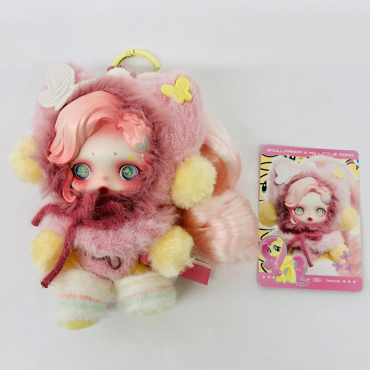 フィギュア Fluttershy「SKULLPANDA × My Little Pony シリーズ ぬいぐるみペンダント」 Fluttershy SKULLPANDA × My Little Pony シリーズ ぬいぐるみペンダント【フィギュア】【加古川物流】