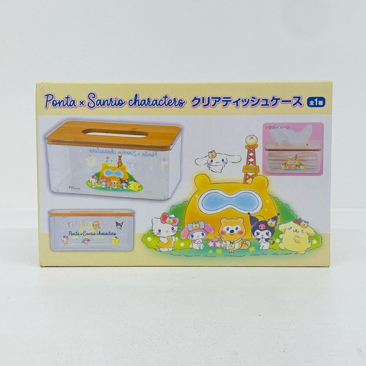 その他ホビー Ponta x Sanrio characters クリアティッシュケース クリアティッシュケース Ponta x Sanrio characters【加古川物流】