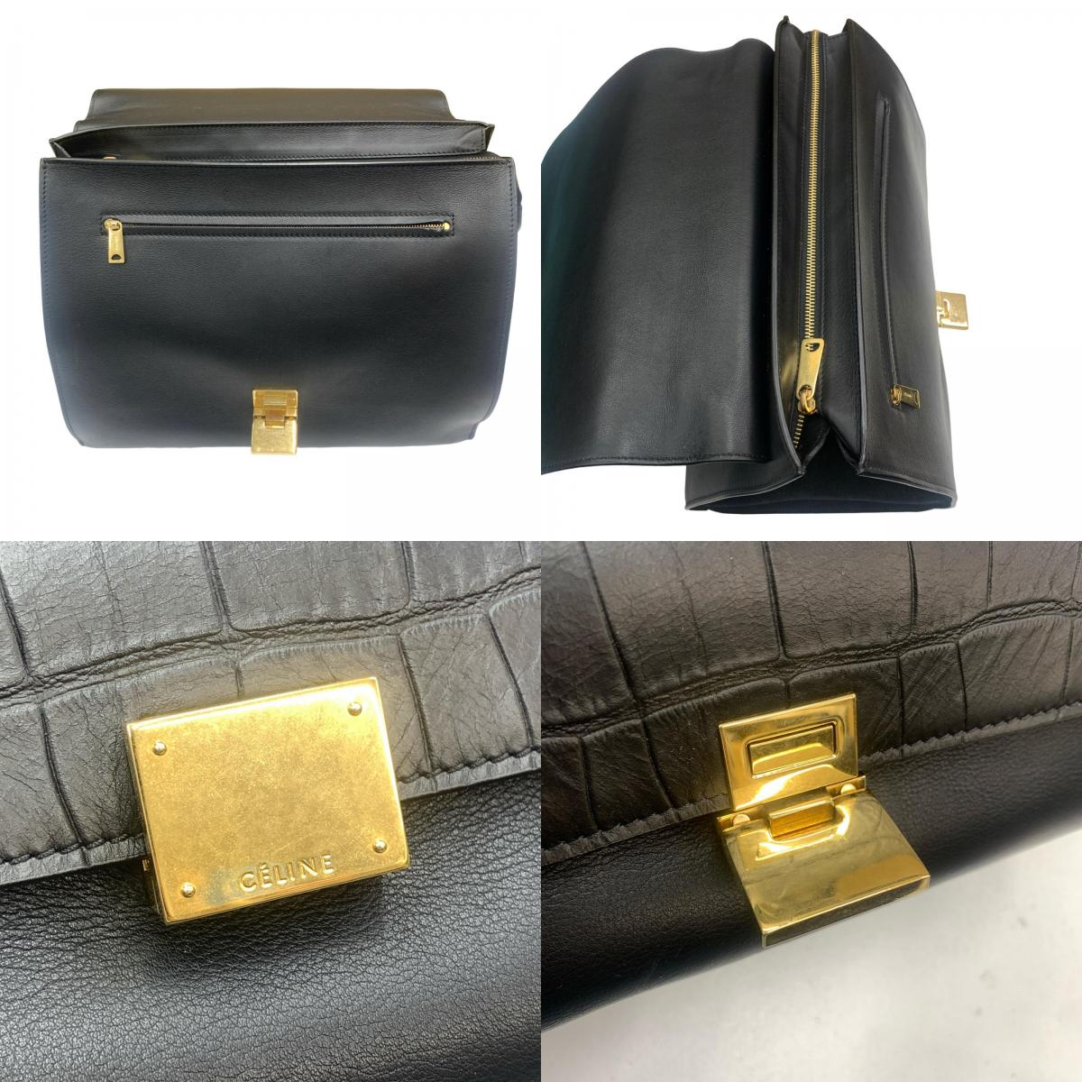 CELINE | セリーヌ トラベラーズ ハンドバッグ ブラック【加古川物流】