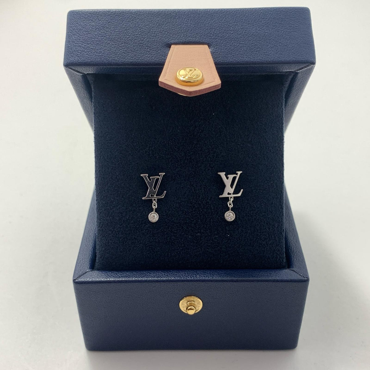 LOUIS VUITTON | ルイ・ヴィトン イディールブロッサムLV Au750 18kWG ※2点セット ピアス Q96544 ゴールド【瀬戸大橋店】