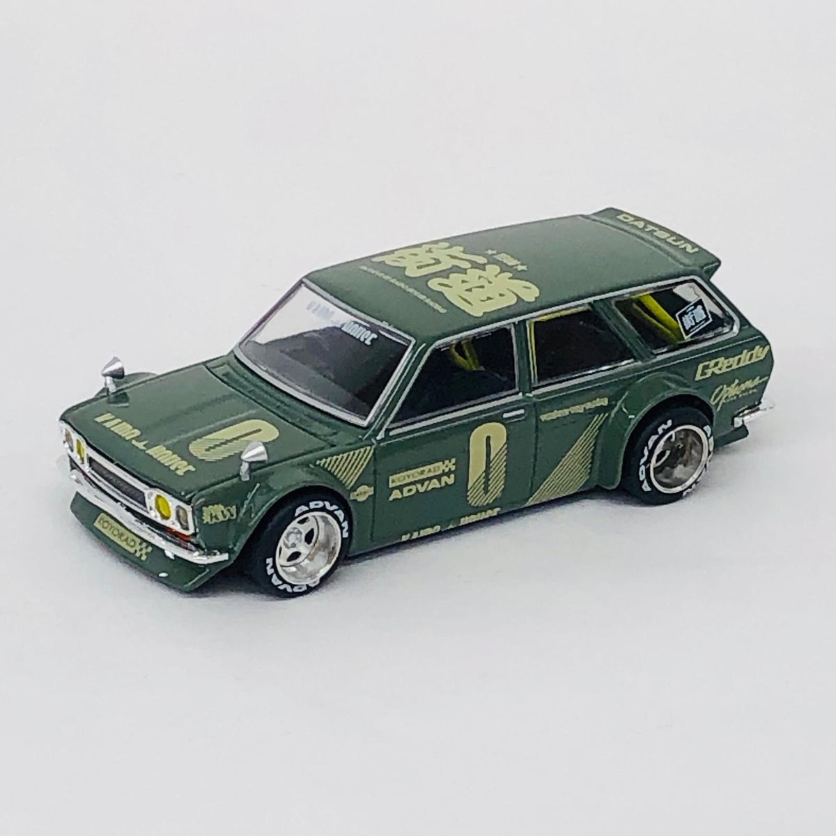 おもちゃ・玩具 1/64 ダットサン KAIDO 510 ワゴン KAIDO HOUSE 右ハンドル(グリーン) 「ミニGTシリーズ」 [KHMG010] ダットサン KAIDO 510 ワゴン 1/64スケール【加古川物流】