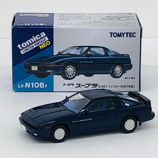 おもちゃ・玩具 1/64 LV-N106f トヨタ スープラ 2.0 GTツインターボ 87年式(ネイビー) 「トミカリミテッドヴィンテージNEO」 [329336] トヨタ スープラ 2.0 GTツインターボ 87年式(ネイビー) リミテッドヴィンテージNEO ''1/64 329336【加古川物流】