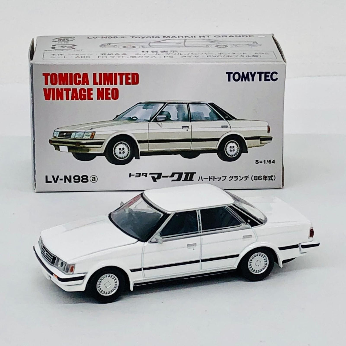 おもちゃ・玩具 1/64 LV-N98a トヨタ マークII ハードトップ グランデ 86年型 (ホワイト) 「トミカリミテッドヴィンテージNEO」 [274865] トヨタ マークII ハードトップ グランデ 86年型 (ホワイト) リミテッドヴィンテージNEO ''1/64 274865【加古川物流】