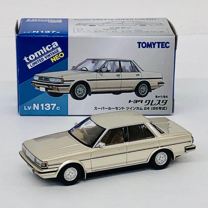 おもちゃ・玩具 1/64 LV-N137c トヨタ クレスタ スーパールーセント ツインカム24 86年式(ベージュ) 「トミカリミテッドヴィンテージ」 [329688] トヨタ クレスタ スーパールーセント ツインカム24 86年式(ベージュ) リミテッドヴィンテージNEO ''1/64 329688【加古川物流】