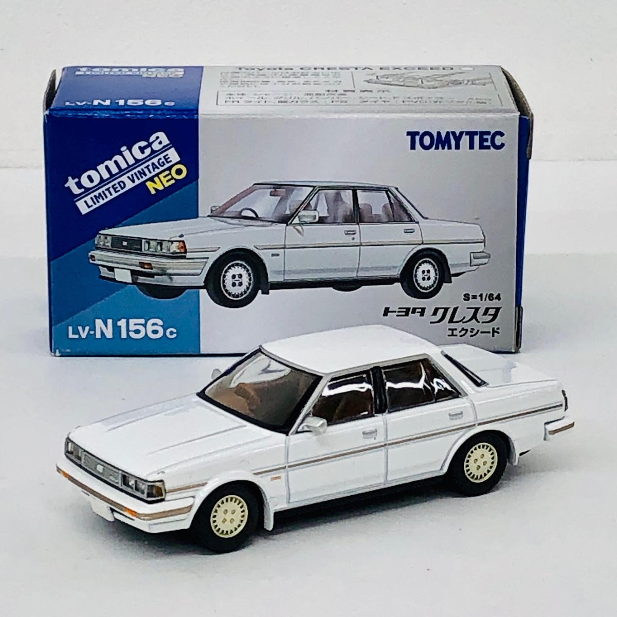 おもちゃ・玩具 1/64 LV-N156c トヨタ クレスタ エクシード 85年式(ホワイト) 「トミカリミテッドヴィンテージNEO」 [329381] トヨタ クレスタ エクシード 85年式(ホワイト) リミテッドヴィンテージNEO ''1/64 329381【加古川物流】
