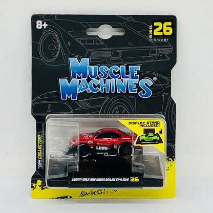 おもちゃ・玩具 1/64 LBWK 1999 ニッサン スカイライン GT-R R34(レッド) 「MUSCLE MACHINES」 [15575RD] LBWK 1999 ニッサン スカイライン GT-R R34 1/64スケール【加古川物流】