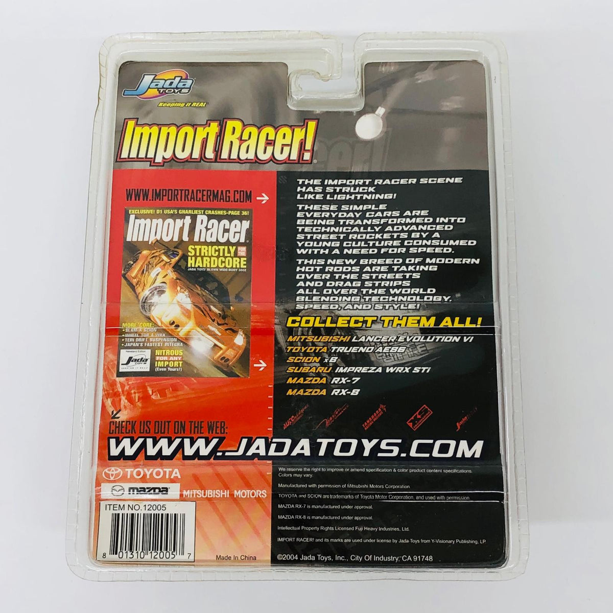おもちゃ・玩具 1/64 Jada Toys Import Racer! SUBARU IMPREZA WRX Sti ホワイ SUBARU IMPREZA WRX Sti ホワイト【加古川物流】