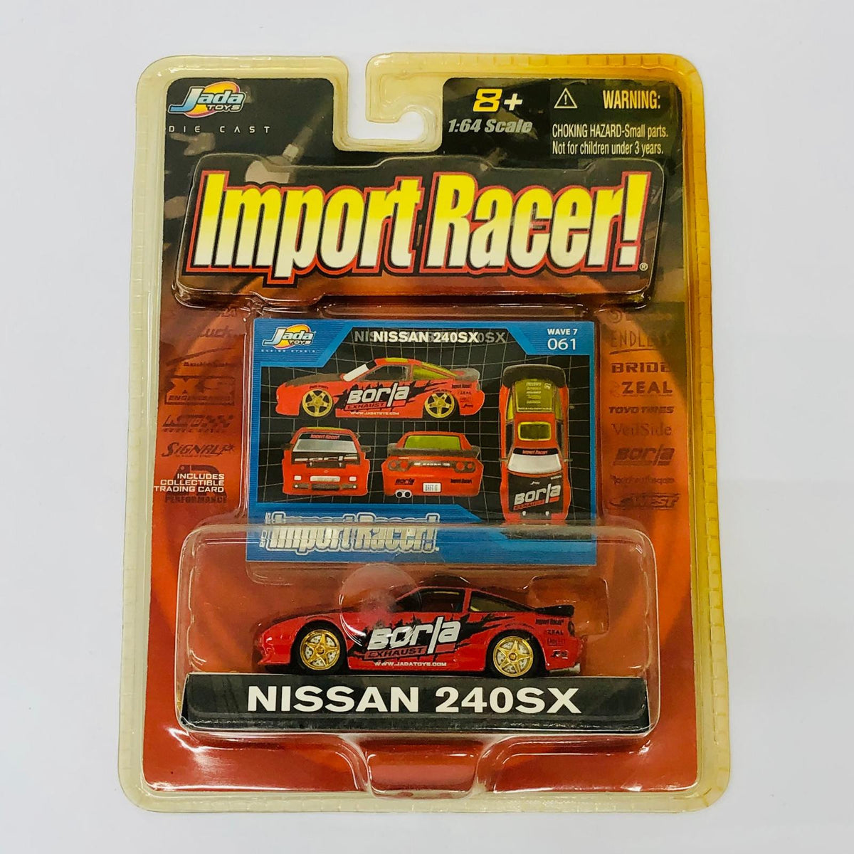 おもちゃ・玩具 1/64 Jada Toys Import Racer! 日産 240SX レッド WAVE7 0 日産 240SX レッド【加古川物流】