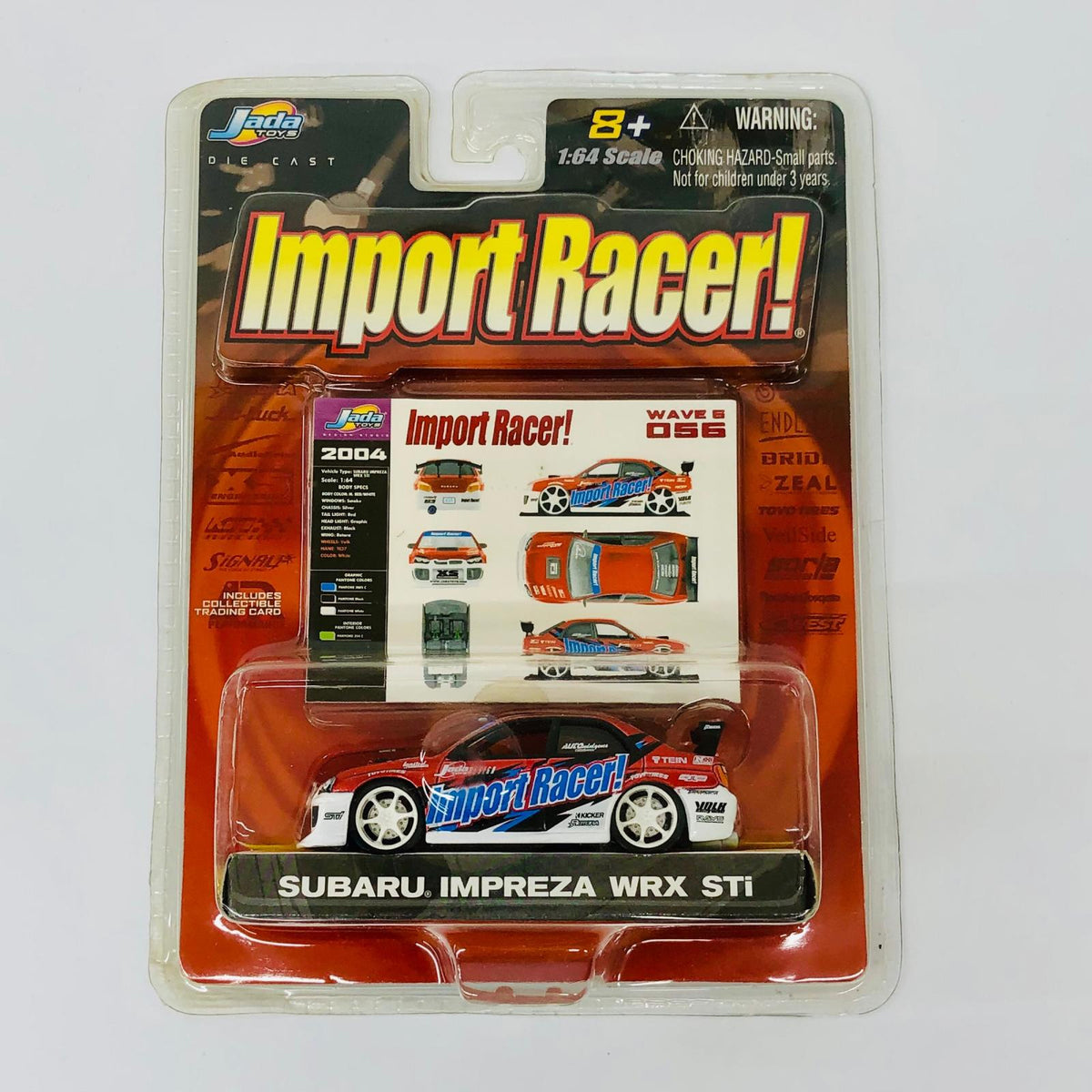 おもちゃ・玩具 1/64 Jada Toys Import Racer! SUBARU IMPREZA WRX Sti レッド SUBARU IMPREZA WRX Sti レッド【加古川物流】