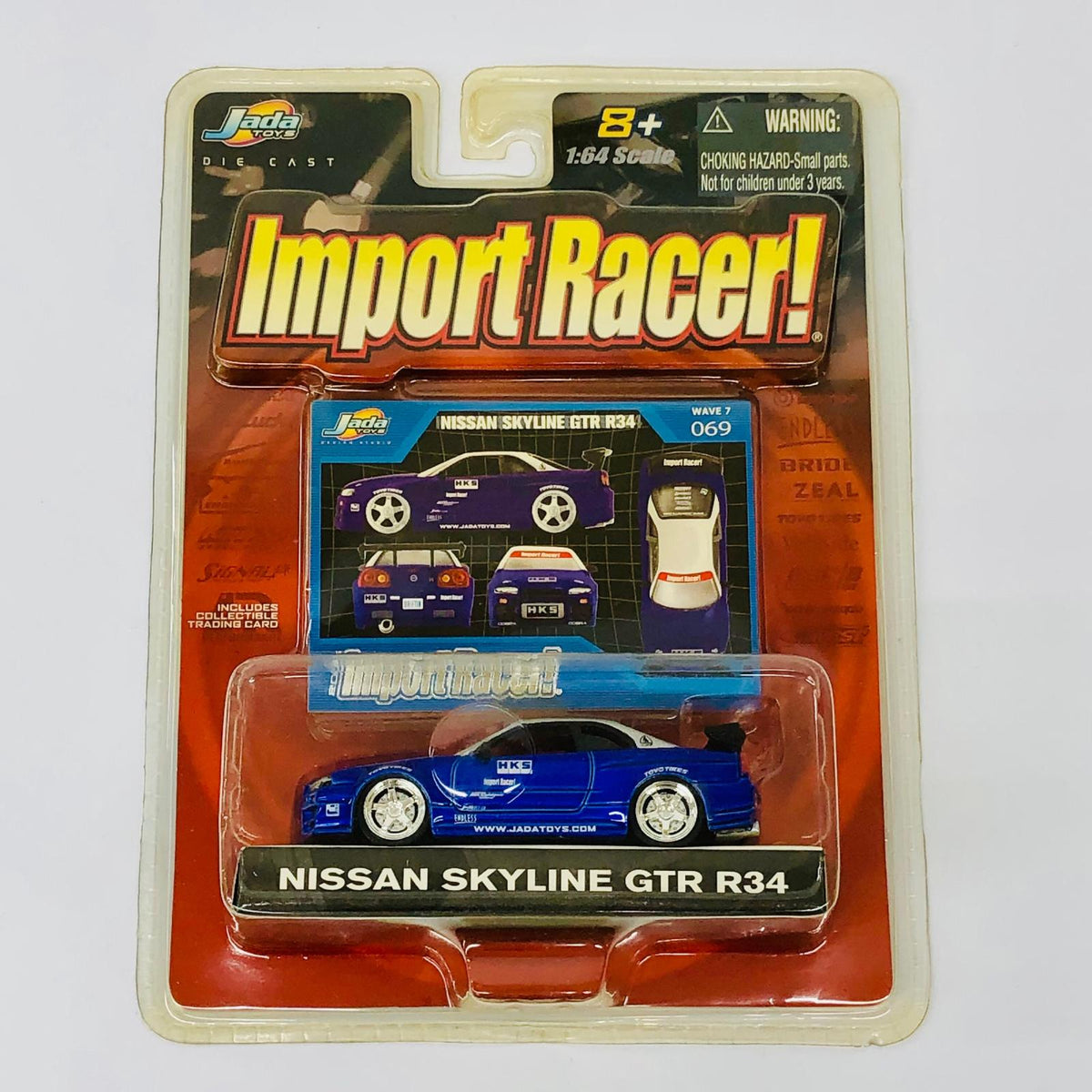 おもちゃ・玩具 1/64 Jada Toys Import Racer! NISSAN SKYLINE GTR R34 WAVE7 0 NISSAN SKYLINE GTR R34【加古川物流】