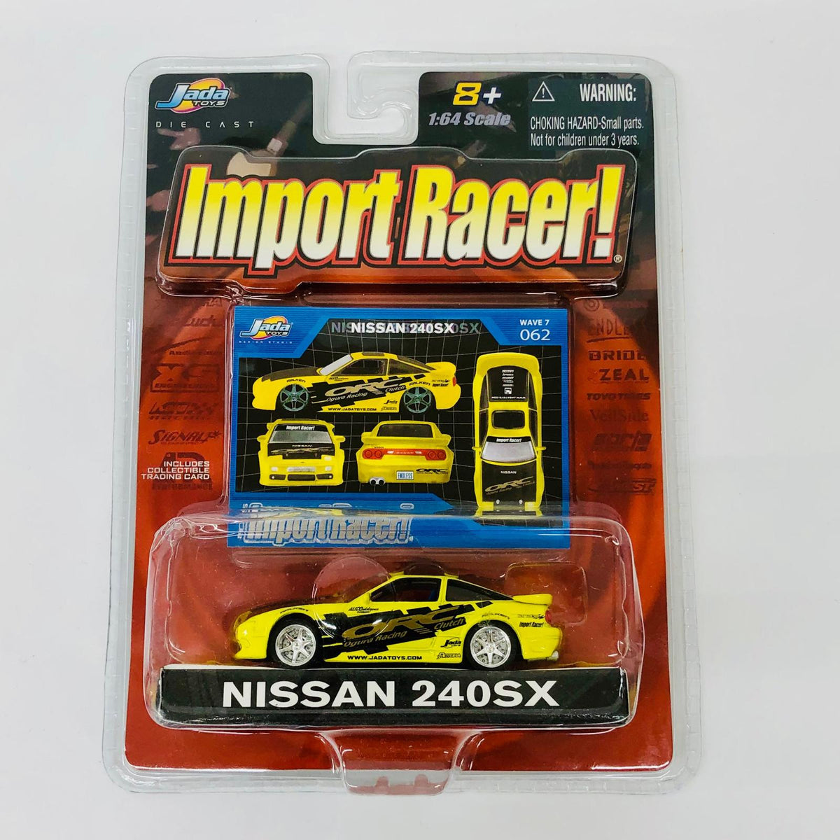 おもちゃ・玩具 1/64 Jada Toys Import Racer! 日産 240SX イエロー WAVE 日産 240SX イエロー【加古川物流】