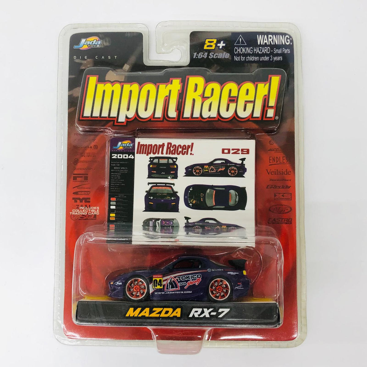 おもちゃ・玩具 1/64 Jada Toys Import Racer! MAZDA RX-7 029 マツダ MAZDA RX-7【加古川物流】