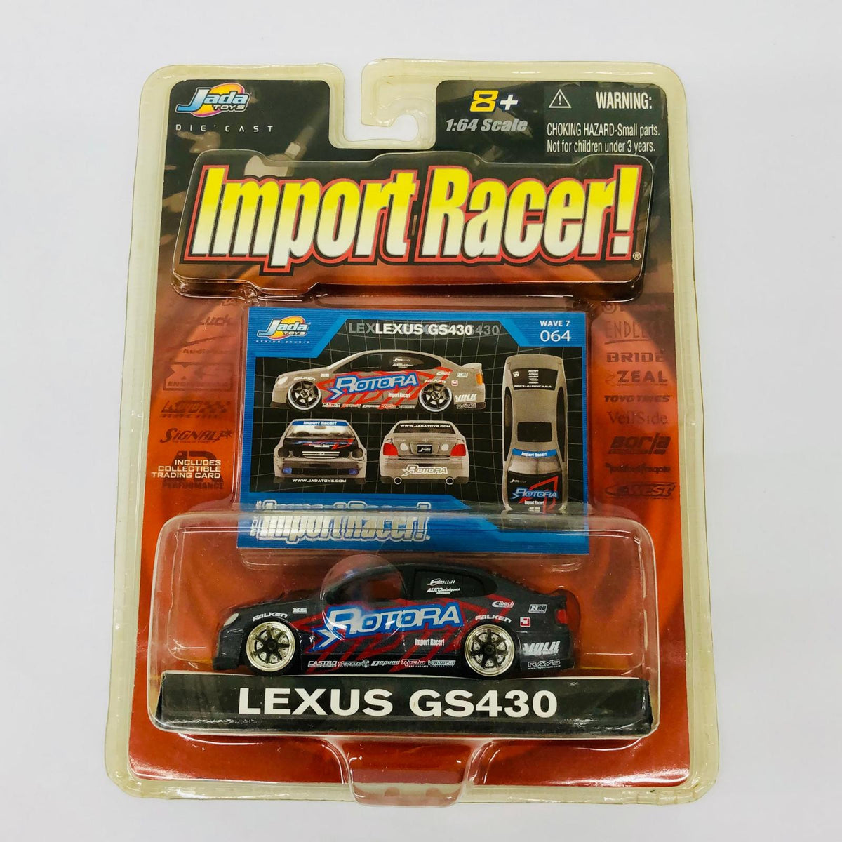 おもちゃ・玩具 1/64 Jada Toys Import Racer! LEXUS GS430 WAVE7 064 レクサス LEXUS GS430【加古川物流】