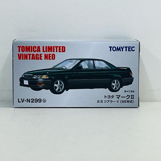 おもちゃ・玩具 1/64 LV-N299b トヨタ マークII 2.5ツアラーV 98年式(ダークグリーン×グレー) 「トミカリミテッドヴィンテージNEO」 [325048] トヨタ マークII 2.5ツアラーV 98年式 リミテッドビンテージNEO '''1/64 325048【加古川物流】