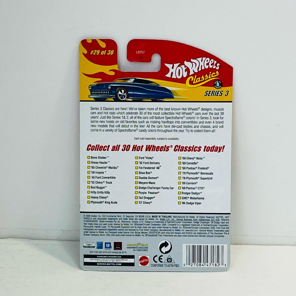 おもちゃ・玩具 1/64 GMC Motorhome(シルバー) 「Hot Wheels Classics Series 3」 [L0757] GMC MOTORHOME 1/64スケール Hot Wheels CLASSICS【加古川物流】