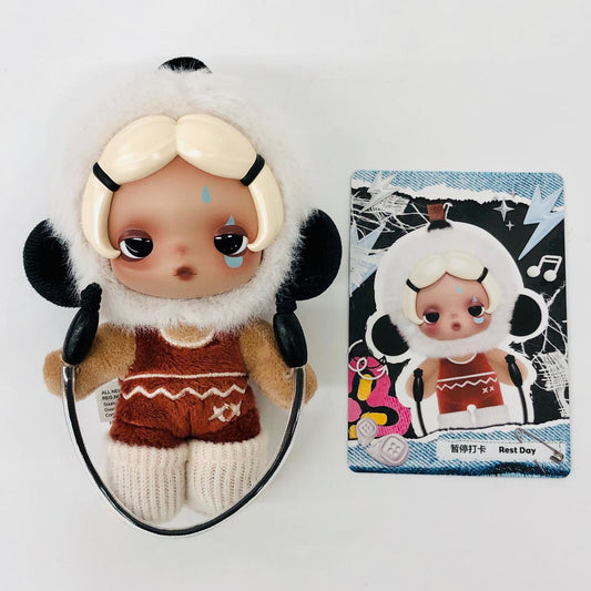 フィギュア Rest Day 「SKULLPANDA Off Modeシリーズ ぬいぐるみキーホルダー」 Rest Day SKULLPANDA Off Modeシリーズ ぬいぐるみキーホルダー【フィギュア】【加古川物流】