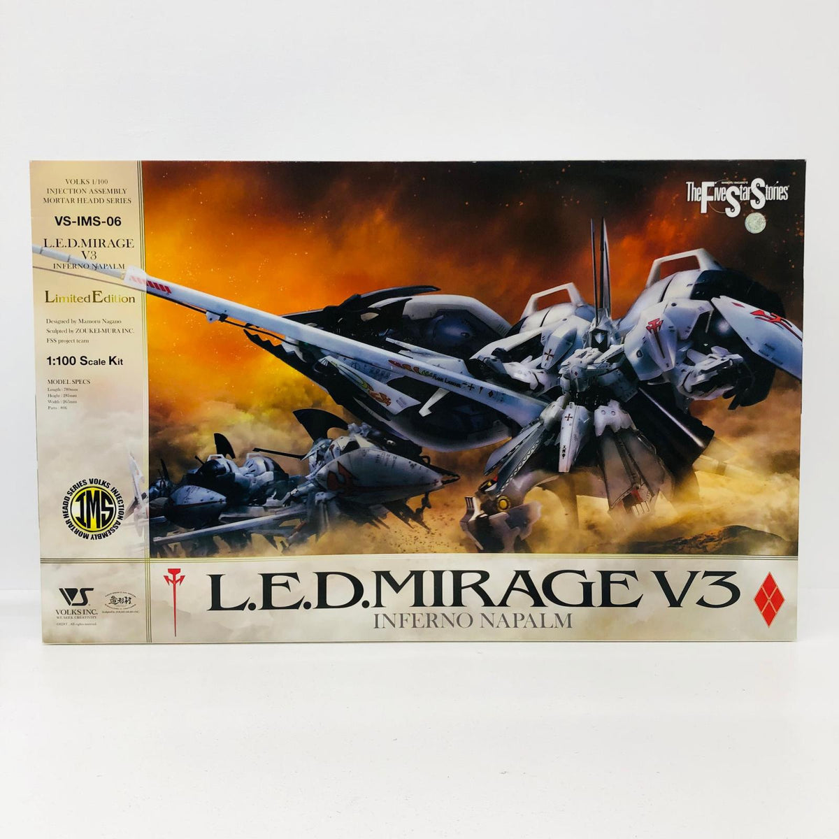 プラモデル 1/100L.E.D.ミラージュV3LimitedEdition「ファイブスター物語」インジェクションアッセンブリーモーターヘッドシリーズ[VS-IMS-06] L.E.D.ミラージュV3LimitedEdition【加古川物流】