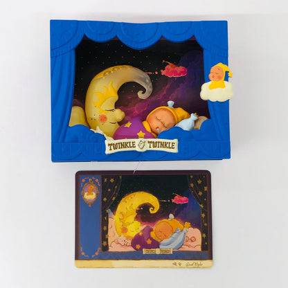 フィギュア Good Night 「POPMART Twinkle Twinkle Light Up シリーズ シーンセット」 Good Night Twinkle Twinkle Light Up シリーズ シーンセット【フィギュア】【加古川物流】