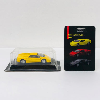 おもちゃ・玩具 1/64LamborghiniDiablo(イエロー)「ランボルギーニミニカーコレクション」サークルK・サンクス限定 LamborghiniDiablo【加古川物流】