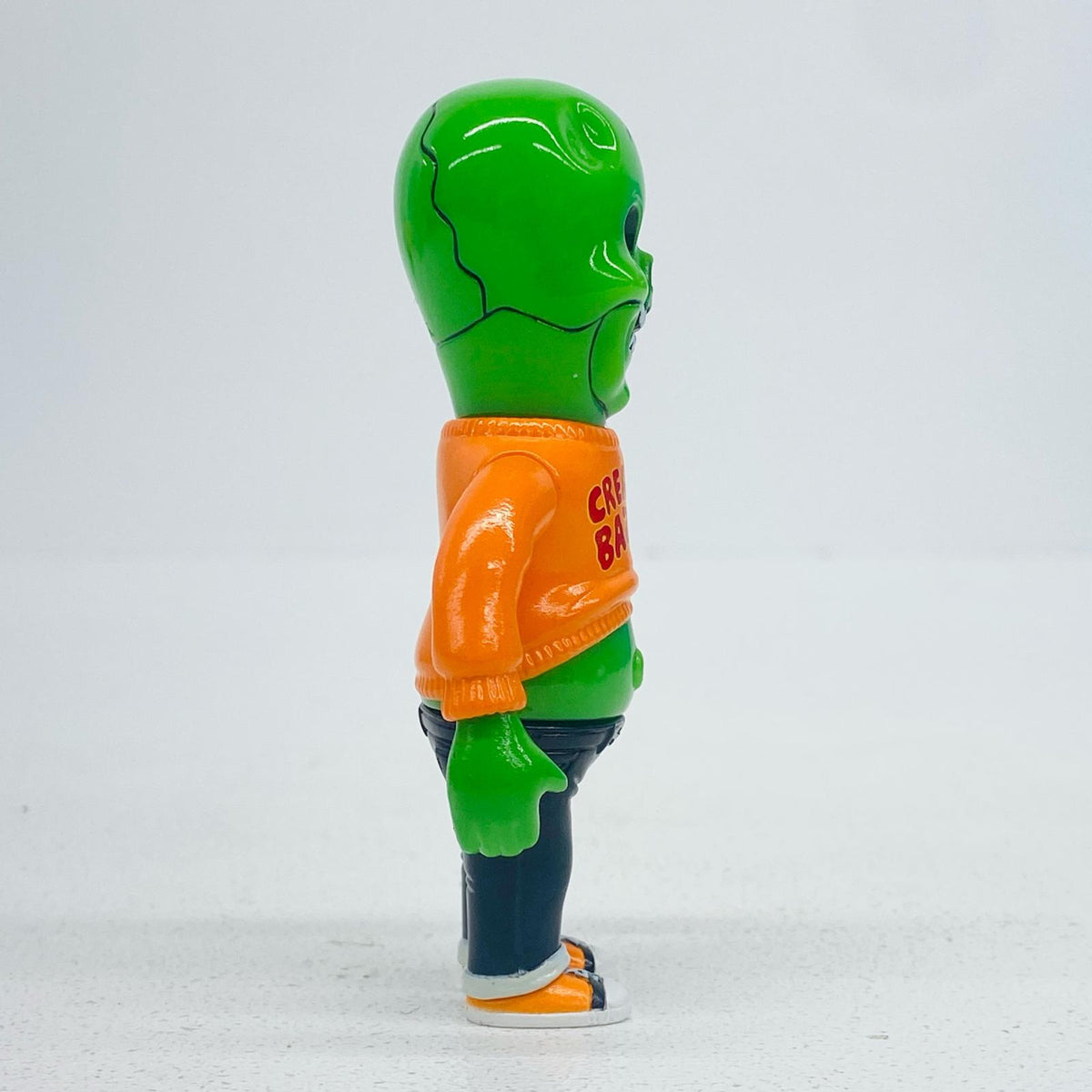 ソフビ人形 HEAD LOCK STUDIO MONSTER WORLD BONE HEAD グリーン/オレンジ/ブラック BONE HEAD グリーン/オレン HEAD LOCK STUDIO MONSTER WORLD【加古川物流】