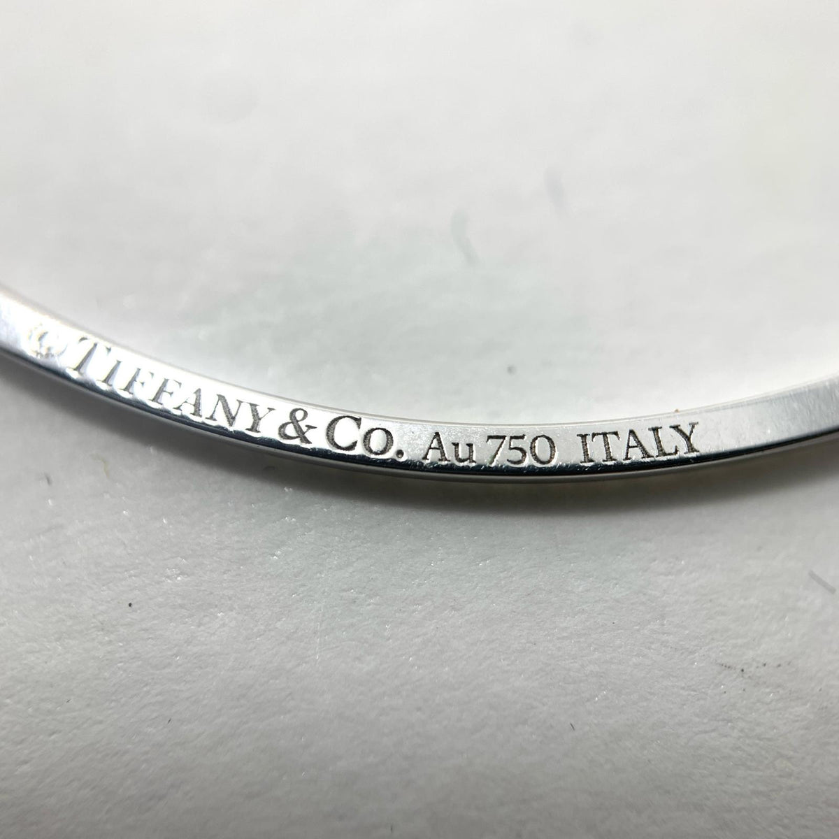 Tiffany&co | ティファニー ティファニーT スマイルペンダント スモール メレダイヤ　K18WG ネックレス シルバー【瀬戸大橋店】