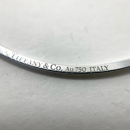 Tiffany&co | ティファニー ティファニーT スマイルペンダント スモール メレダイヤ　K18WG ネックレス シルバー【瀬戸大橋店】