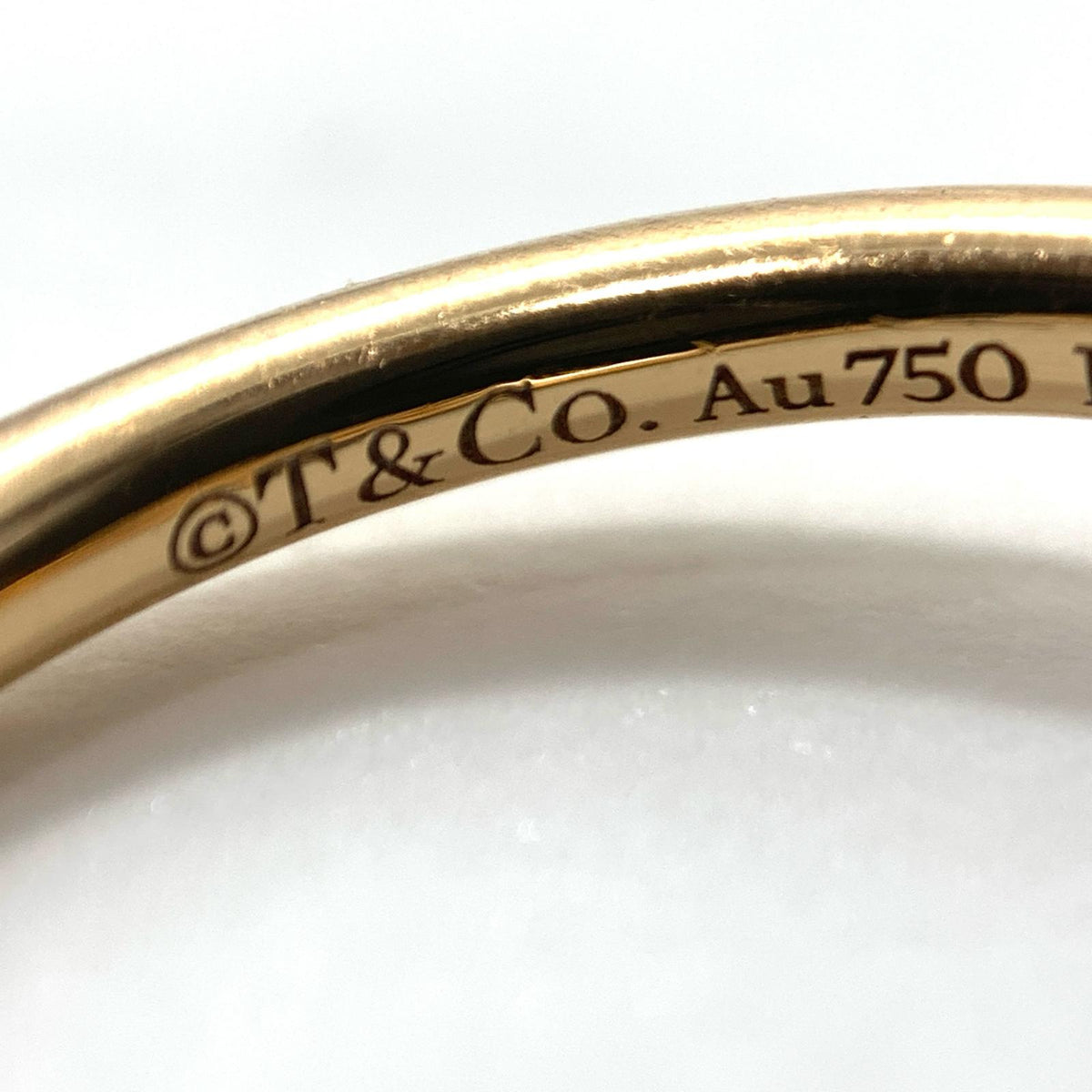 Tiffany&co | ティファニー AU750 T ワイヤーリング リング・指輪 ゴールド【瀬戸大橋店】