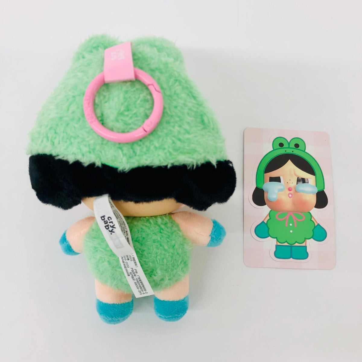 ぬいぐるみ WHAT A FROG「CRYBABY Crying Again シリーズビニールフェイスぬいぐるみ」 POPMART WHAT A FROG CRYBABY Crying Again シリーズビニールフェイスぬいぐるみ【加古川物流】