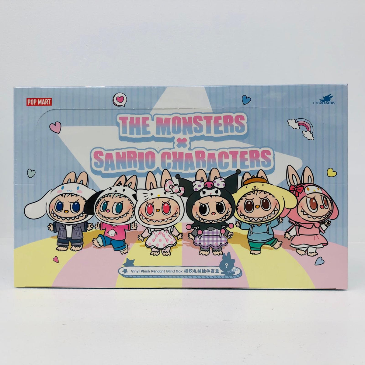 ぬいぐるみ 「POP MART THE MONSTERS×サンリオキャラクターズ ぬいぐるみペンダント」アソートBOX BOX POP MART THE MONSTERS×サンリオキャラクターズ ぬいぐるみペンダント【加古川物流】