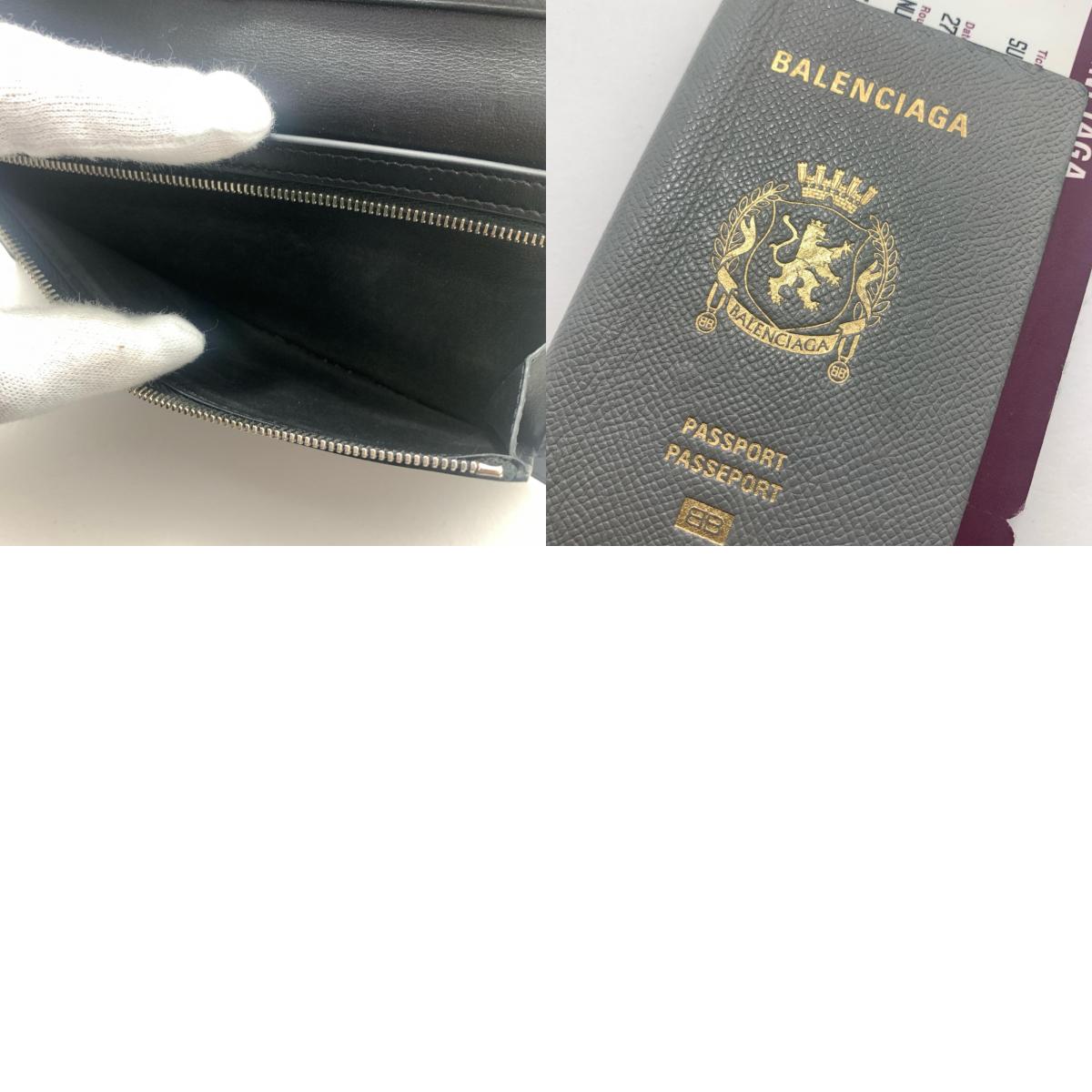 BALENCIAGA | バレンシアガ Passport ロング ウォレット 1 チケット 長財布 787774 グレー【加古川物流】