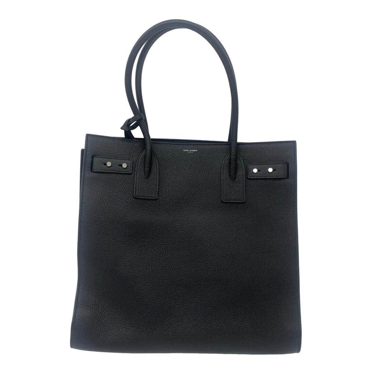 SAINT LAURENT | サンローラン ノース/サウス サック・ド・ジュール ハンドバッグ 647168DTI0E1000 ブラック【加古川物流】