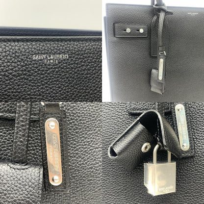 SAINT LAURENT | サンローラン ノース/サウス サック・ド・ジュール ハンドバッグ 647168DTI0E1000 ブラック【加古川物流】
