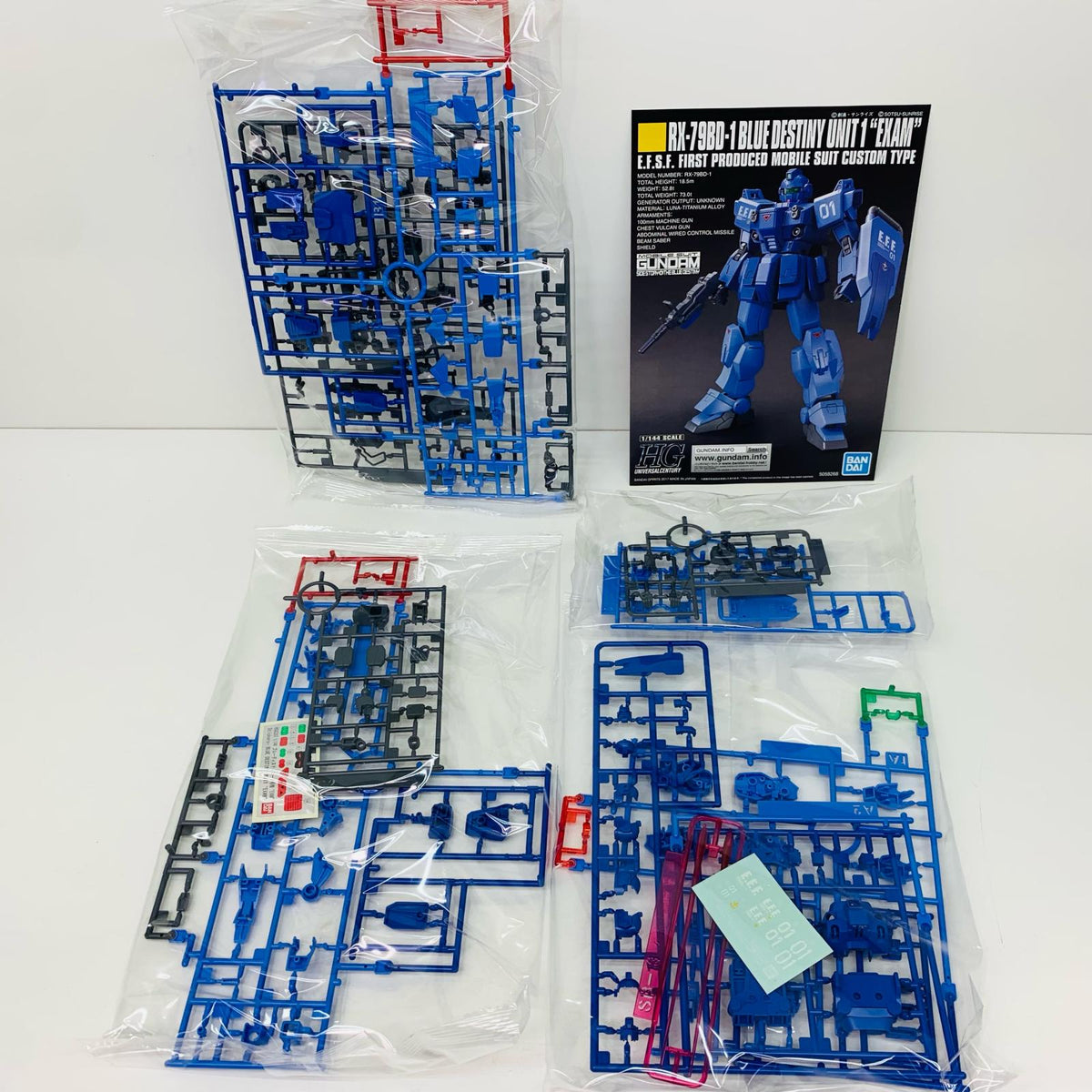 プラモデル 1/144HGUCRX-79BD-1ブルーディスティニー1号機”EXAM”「機動戦士ガンダム外伝THEBLUEDESTINY」[5058268] ブルーディスティニー1号機`EXAM` HG 5058268【加古川物流】