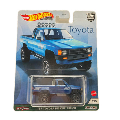 おもちゃ・玩具 1/64’87トヨタ・ピックアップトラック「HotWheelsカーカルチャーTOYOTA」[GRJ97] 87トヨタ・ピックアップトラック 1/64スケール【加古川物流】