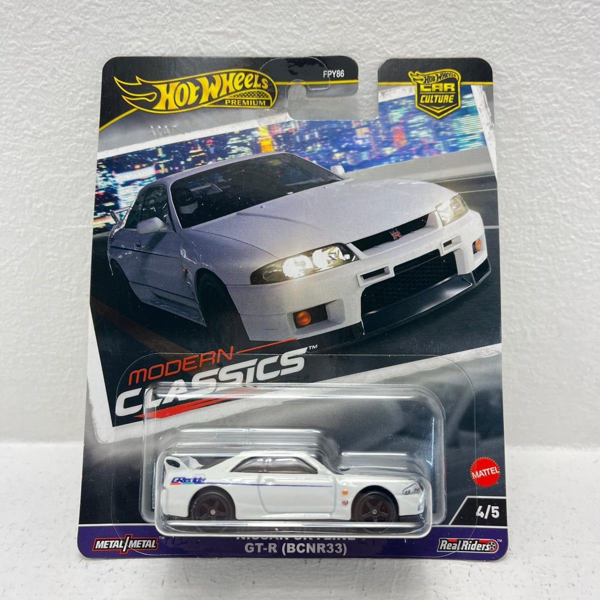 おもちゃ・玩具 1/64 日産 スカイライン GT-R（BCNR33） 「HotWheels カーカルチャー モダン・クラシックス」 [HRV99-9866] 日産 スカイライン GT-R 1/64スケール【加古川物流】