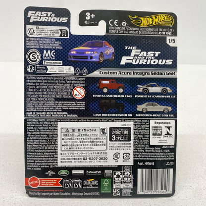 おもちゃ・玩具 1/64 カスタム アキュラ インテグラ セダン GSR 「HotWheels ワイルド・スピード」 [JDJ13-9864] カスタム アキュラ インテグラ セダン GSR 1/64スケール【加古川物流】