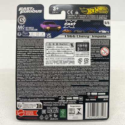 おもちゃ・玩具 1/64 1966 シェビー インパラ 「HotWheels ワイルド・スピード」 [JBL95-9866] 1966 シェビー インパラ 1/64スケール【加古川物流】