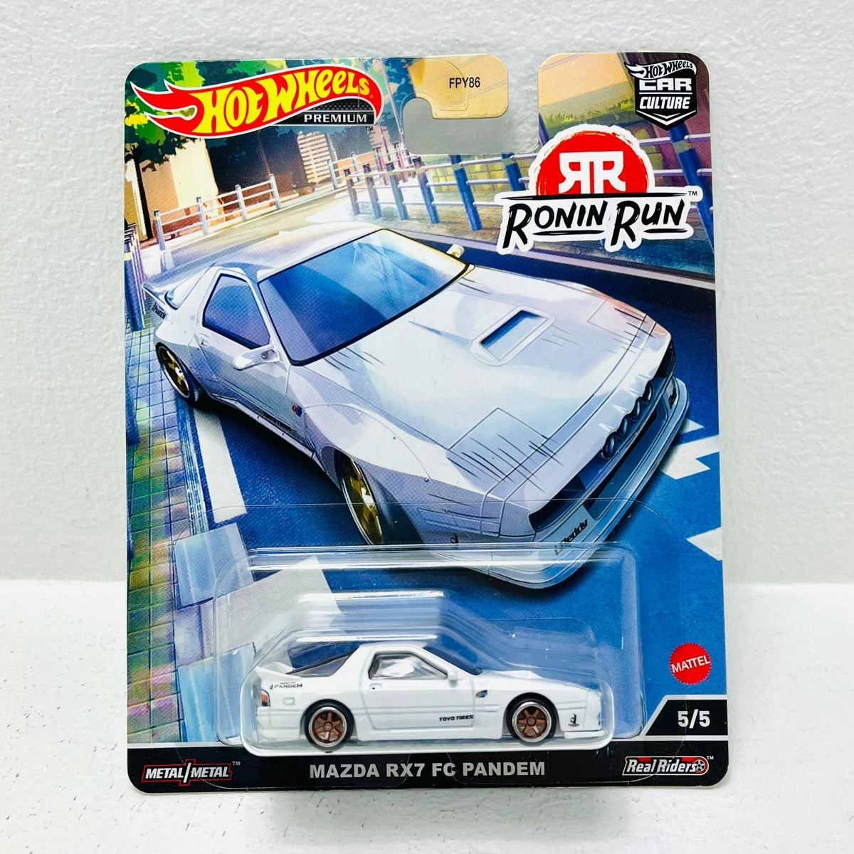おもちゃ・玩具 1/64マツダRX7FCパンデム「HotWheelsカーカルチャーローニン・ラン」[HCJ86] マツダRX7 FCパンデム 1/64スケール【加古川物流】