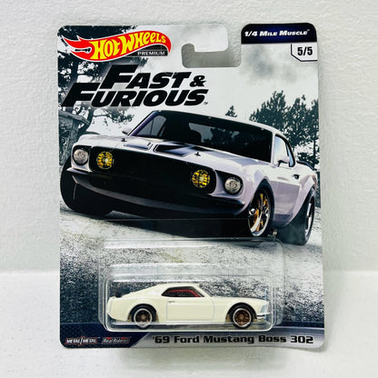 おもちゃ・玩具 1/6469FordMustangBoss302「HotWheelsワイルド・スピード」[GBW89] FordMustangBoss302 1/64スケール【加古川物流】